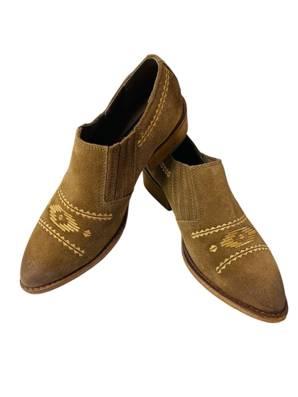Naughty Monkey Taupe Suede Agnes Slip On Booties Size 8.5